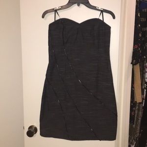 NWT I.N. San Francisco black strapless dress 13